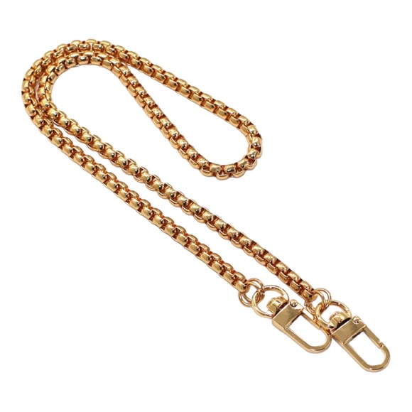 Handbags - 23.6” Stainless Boxchain Purse Strap Replacement ~Goldtone
